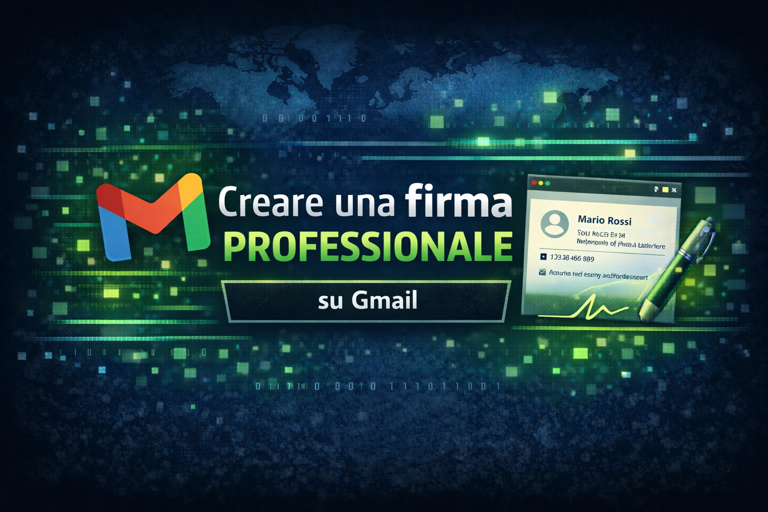 Creare una firma professionale su Gmail