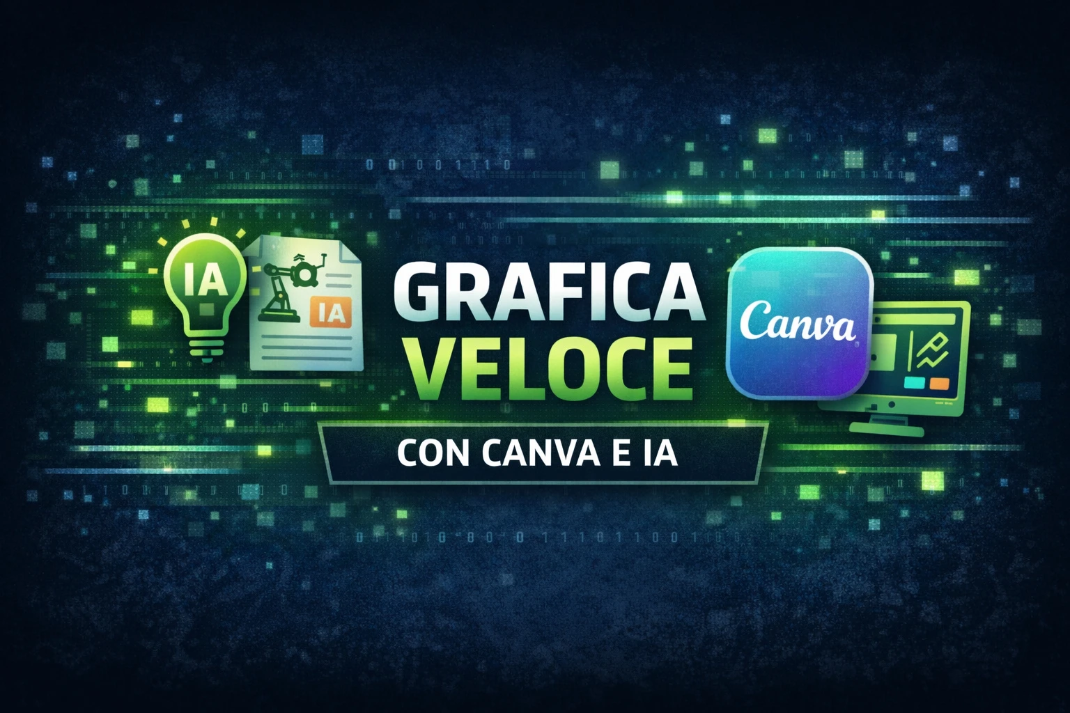 Grafica veloce con IA e Canva
